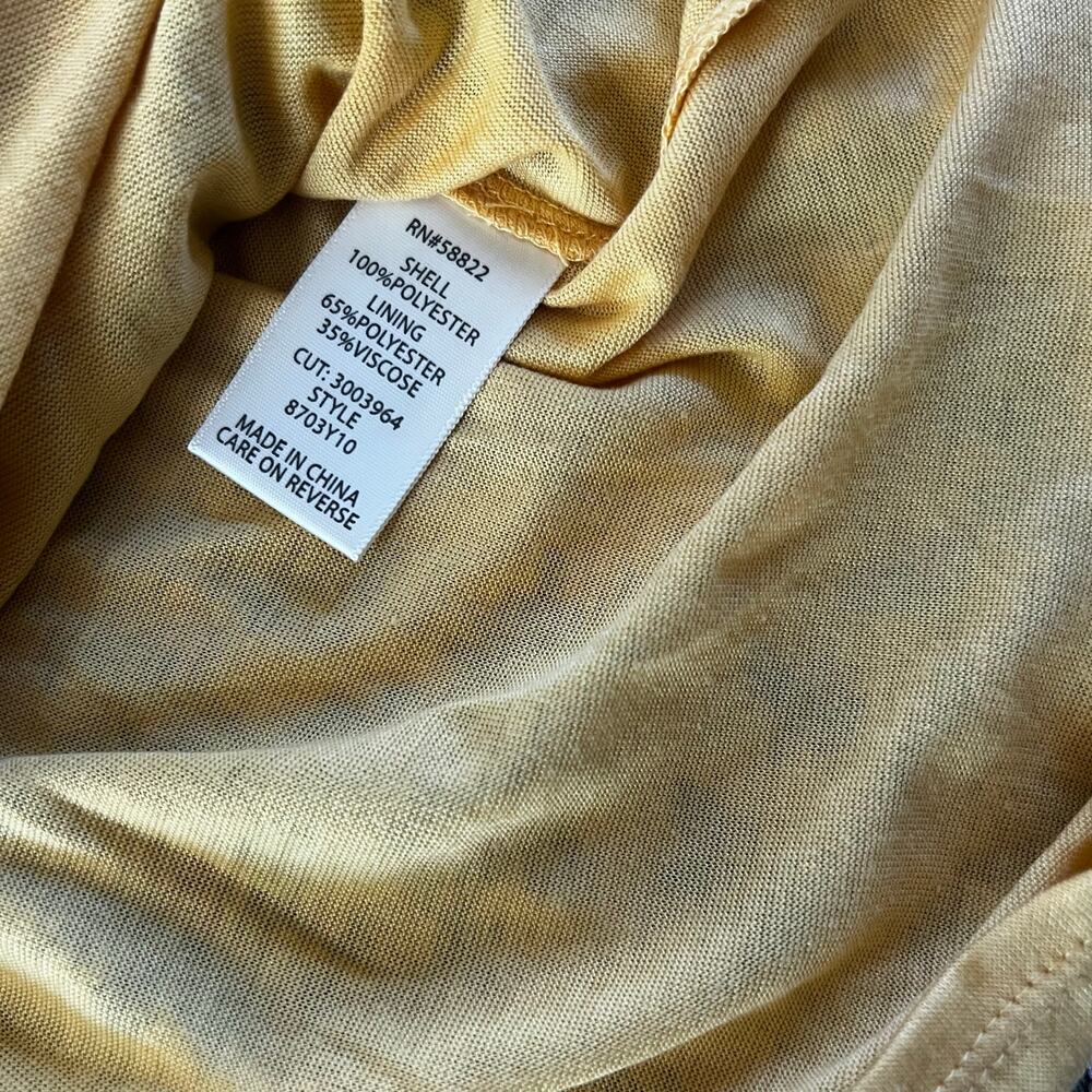 Max Studio Yellow Floral Smocked Mini Skirt NWT | Small - Picture 4 of 4